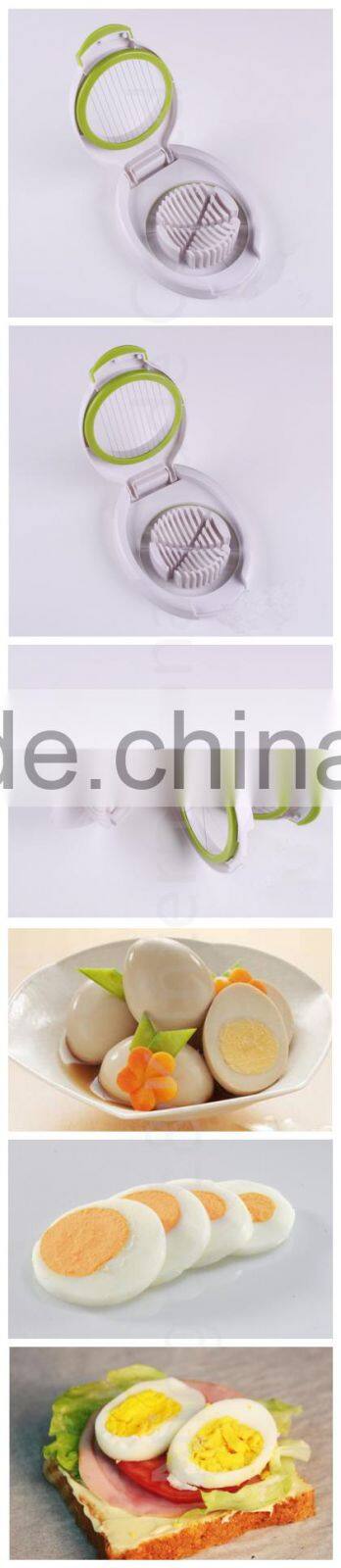 Promotional creative plastic kitchenware egg cutter/egg slicer