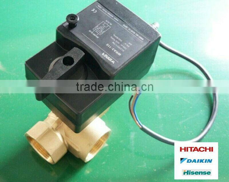 brass stepper motor ball valve with pressure regulator