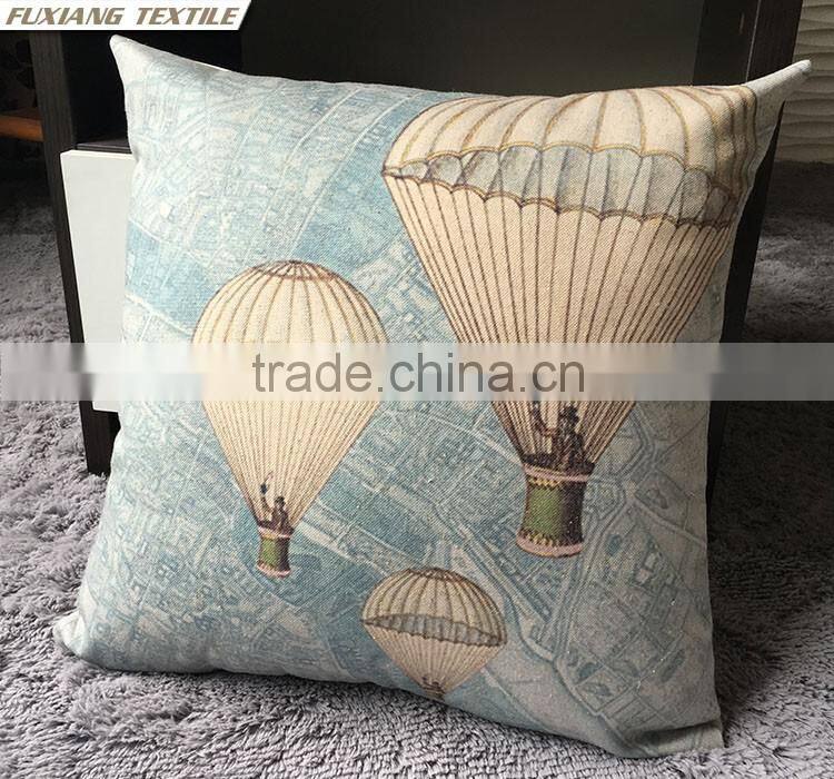 flower and birds Pillow with digital print