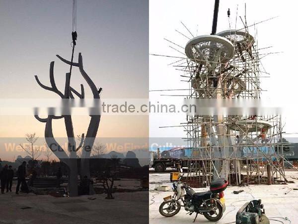 Large Metal Tree Modern Outdoor Sculpture for City