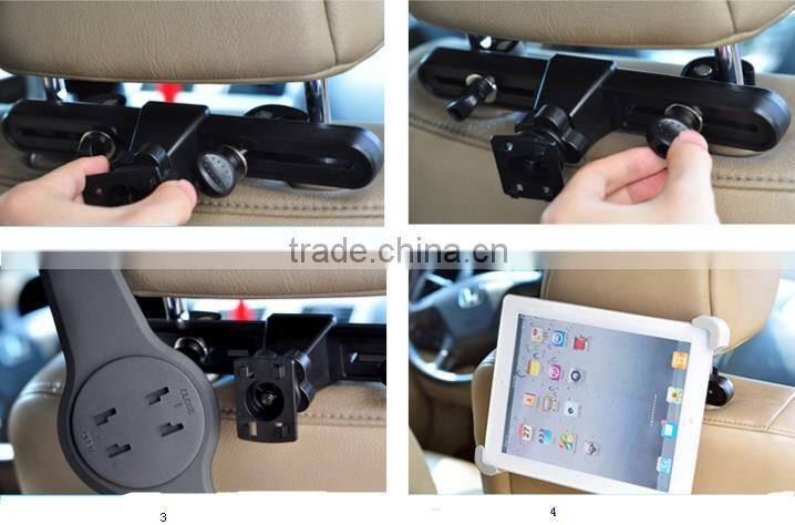 2016 Shen Zhen promote sales dual car headrest mount holder for samsung tab 2