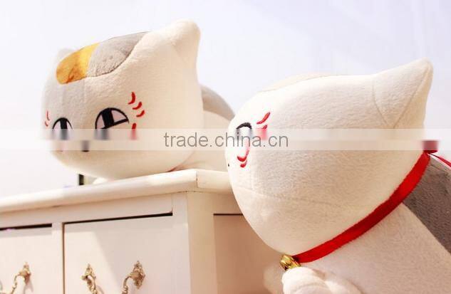 wholesale high quality low price funny cat shape plush soft stuffed pillow