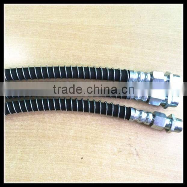 Fiber Braided Flexible Rubber Air Brake Pipe Assembly with SAE J1402 standard