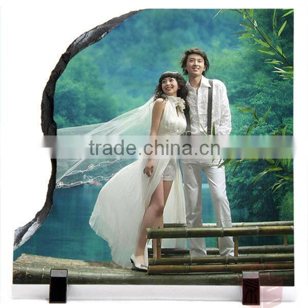 DIY sublimation printing rock photo frame