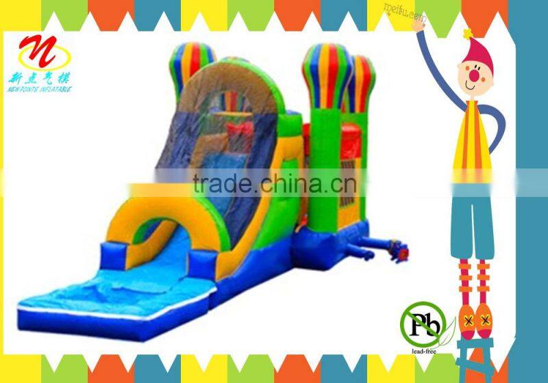 Inflatable combo big inflatable bouncer with inflatable slide for kids