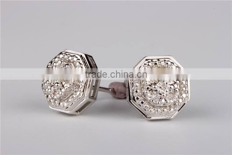 2015 smart earring designs 925 silver sterling brand name silver jewelry