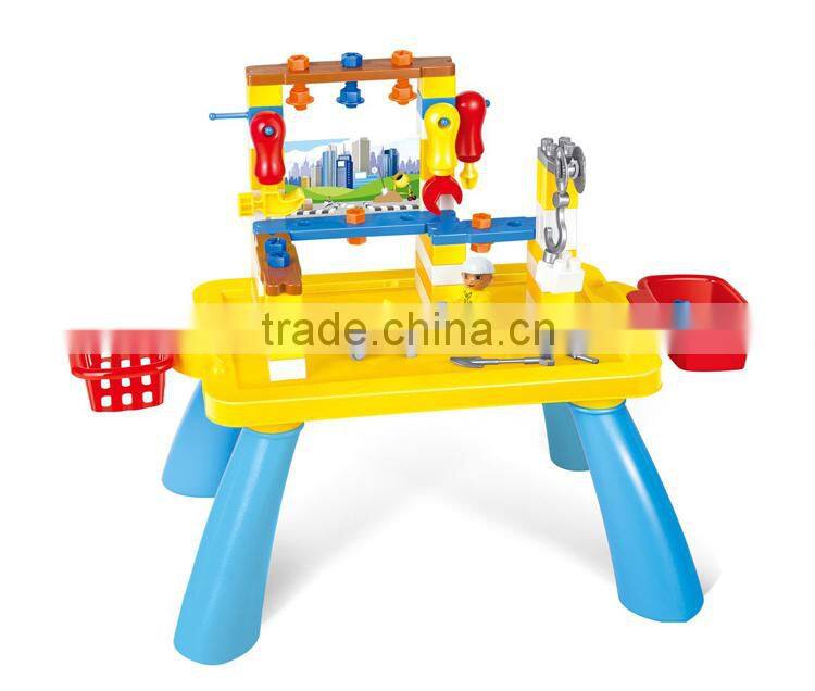 Kids 2015 hot sale educational building block teach plastic construction toy blocks