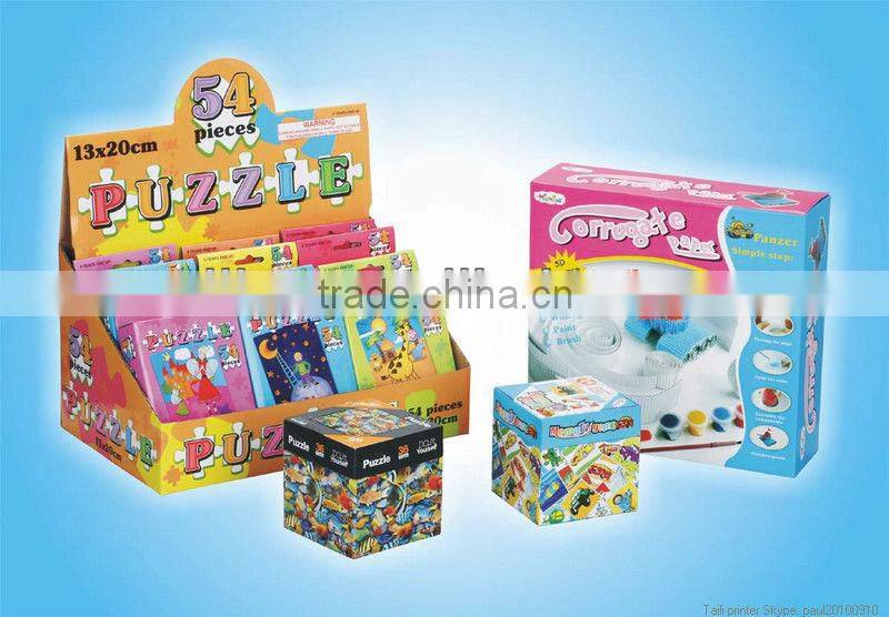 printed folding corrugated display boxes