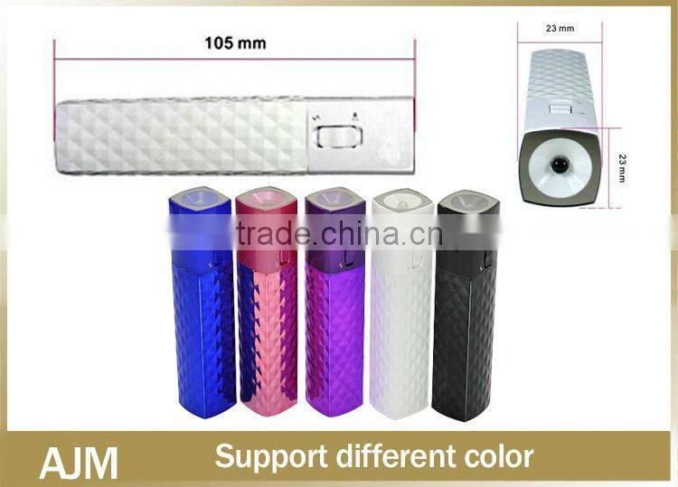 New portable power bank 2200mAh with grade A 18650 full capacity battery