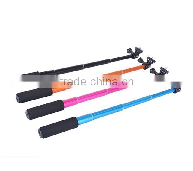 Sports Camera GoPros Selfie Stick with 1/4 Screw Adapter Monopod Selfie Ring Light