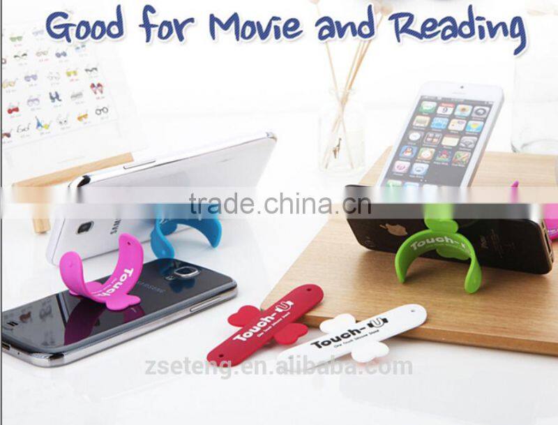 HOT Selling Custom-logo silicone cell phone stand