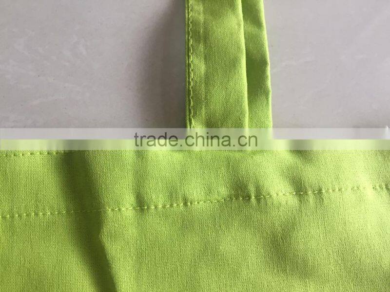 green cotton promotion bag