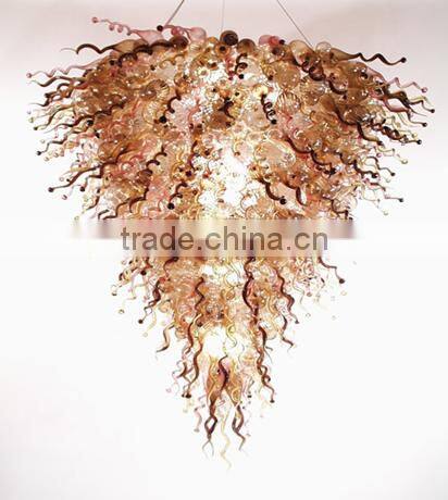 Modern orange glass pendant lamp, Hand Blown glass pendant light for chandelier RT8021-3