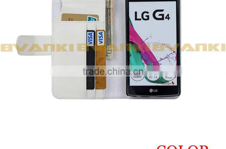2015 Newest Hot Selling Wallet Cell Phone Case Pouch Leather Wallet Case For LG G4 Phone Case Custom