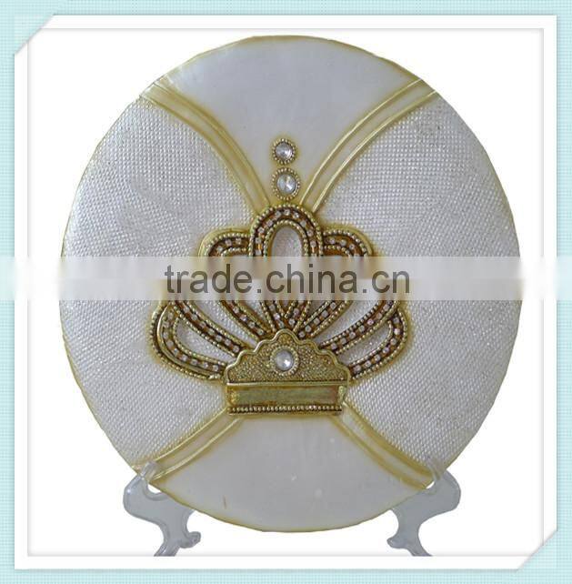 polresin gold decorative plates for home decor