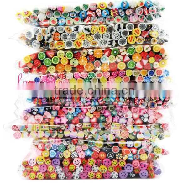 Halloween 3d nail art polymer clay fruit fimo canes