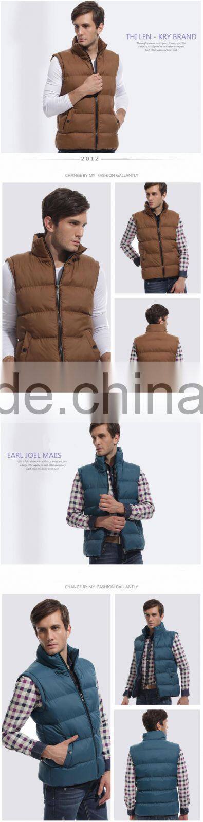 2016 Fahion European Size Sleeveless Cotton Padded Jacket Vest Coat