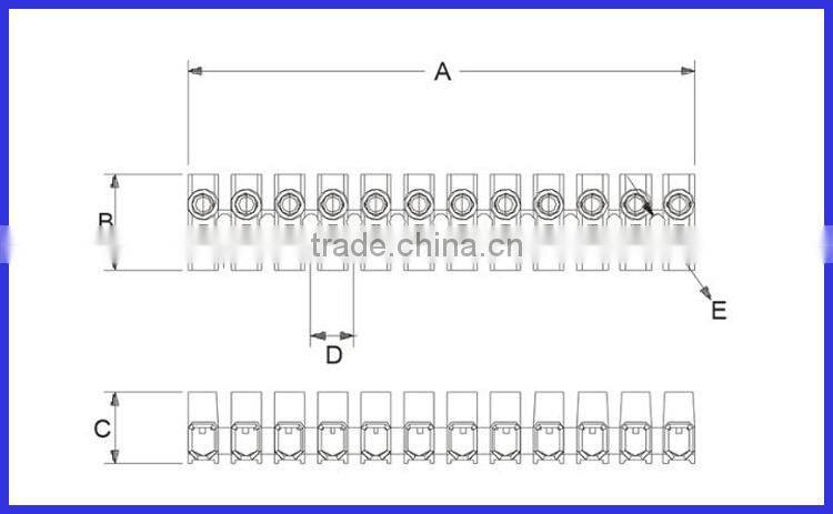 12pin traditional electrical terminal block