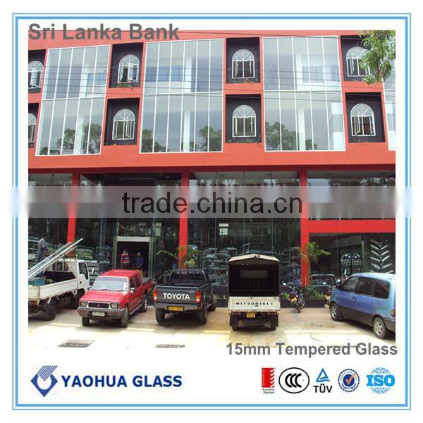 china famous brand yaohua frosted glass acid etching glass