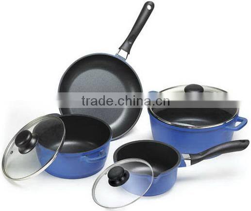 7pc cast aluminium pressure cooker cookware set