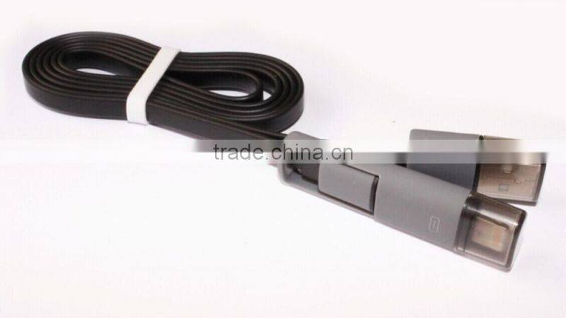 Mobile phone 2 in 1 data cable with good quality