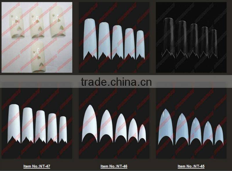 Nail Tips Natural French Acrylic Artificial False Nails+wholesale