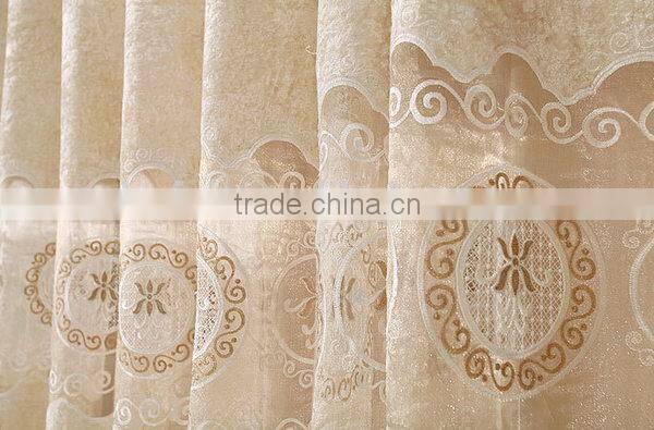 Super quality new products embroidery fabric shower curtain