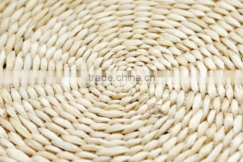Wholesale straw round placemat custom table mat placemat straw woven cushion