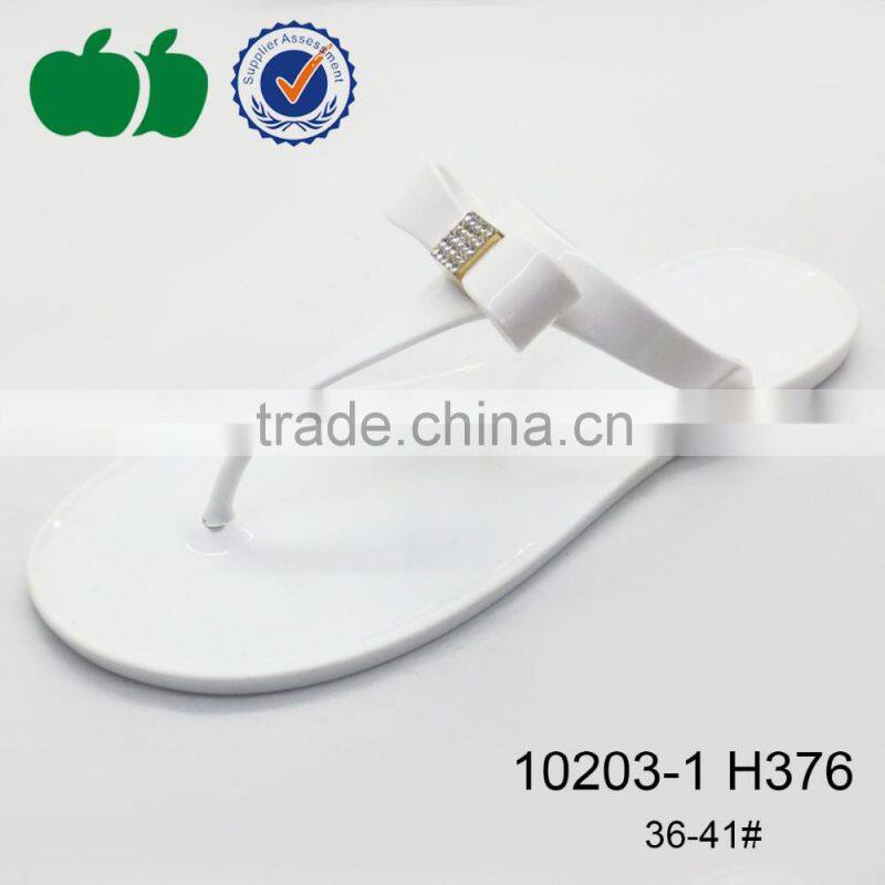 High quality latest style fashion lady pvc jelly slipper