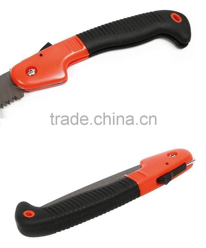 180MM 65mn steel Hand garden folding saw with black handle