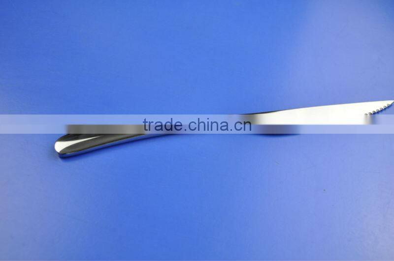 2014 porcelain steak knife ,stainless steel new products, sharp meat knife