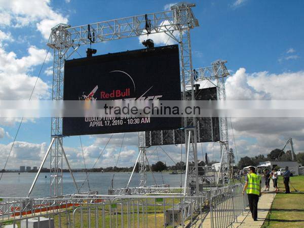 Outdoor aluminum LED screen support structure