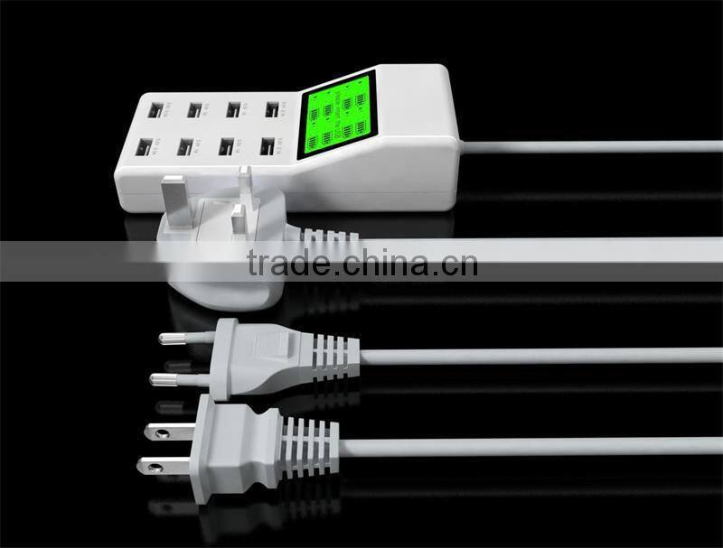 8 Port USB Mobile Charger Wall Charger