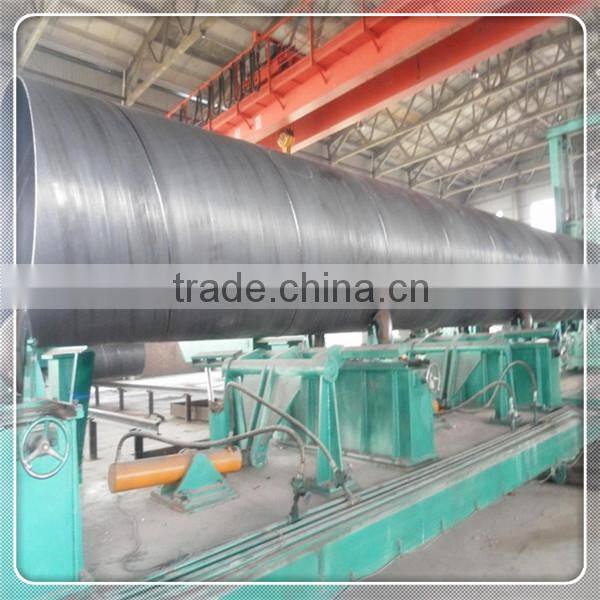 Black Painted Spiral steel pipe for buildingon sale