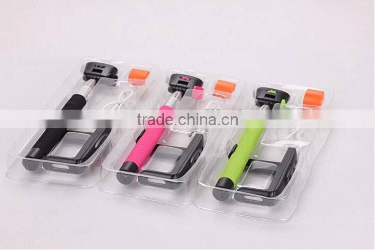 Factory Cheap price Monopod Self-portrait Camera selfie stick with bluetooth shutter button