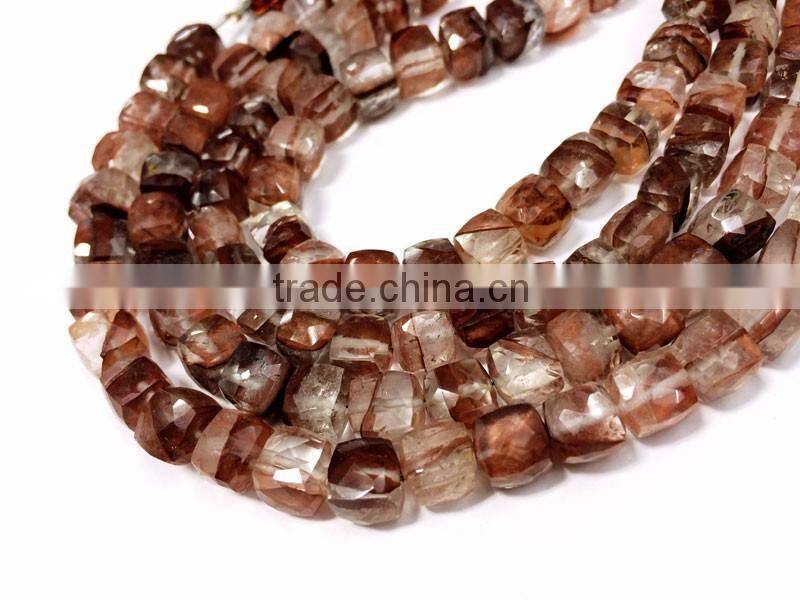 WHOLESALE LOT NATURAL AMETHYST APPROX 7X7-8X8MM BOX FACETED LOOSE BEADS