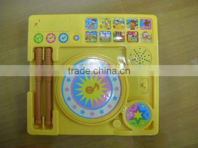 baby electric toy drum with custom voice