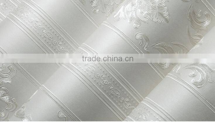 Latest luxury wallpaper embossed washable royal wallpaper