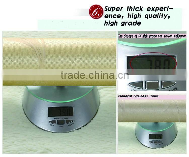 non woven economic room decoration wallpaper