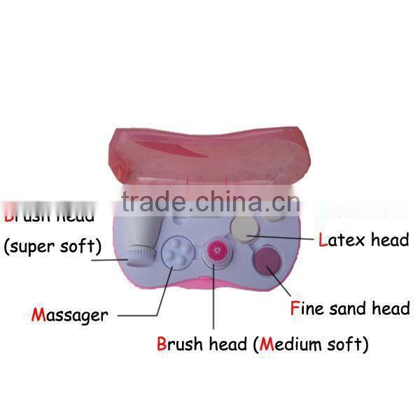 Export to Europe Hotsale 6 In 1 Electric Facial Cleansing Brush for Home Use