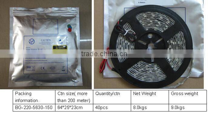 New !5630smd Samsung Chip 120leds 28w 120degree DC12v led strip light 24v China supplier