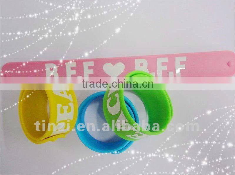 fashion sport silicone slap wrist band