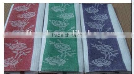 China wholesale waffle kitchen towels with yarn dyed apple jacquard design