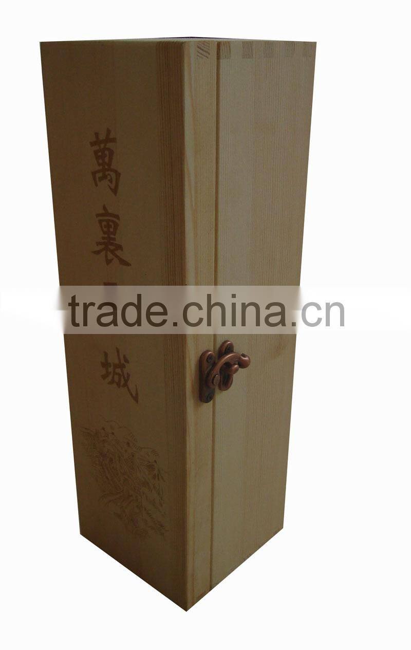 JINLINYUAN direct sale wooden wine box with 2 bottle,welcome to order