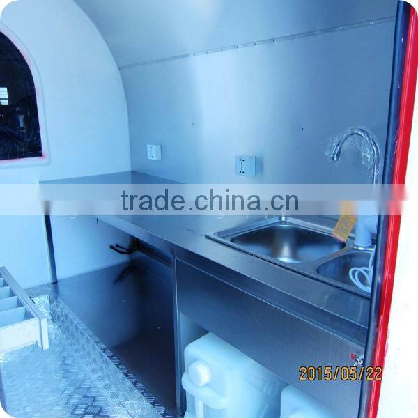 Hot dog cart/mobile food trailer cart with big wheels for sales XR-FC220 D