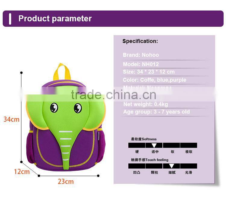 2016 Hot sell factory price OEM neoprene kids backpack children school bag