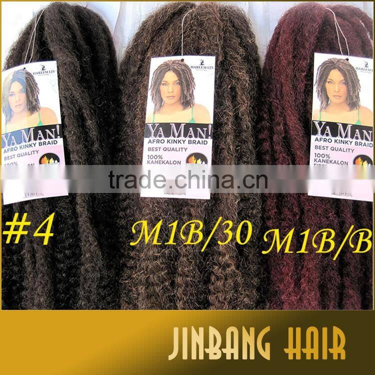 Premium quality 105g 18inch golden soft and silky marley braid afro kinky twist braid