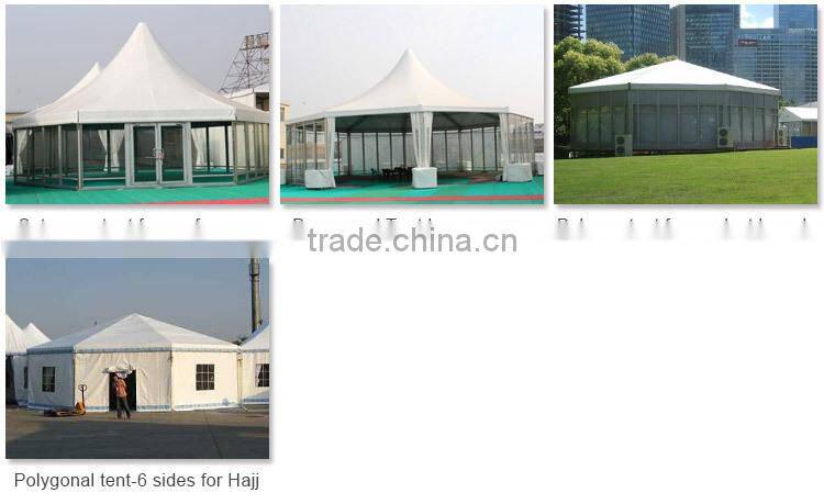 Big Decagon Tents and hexagon Domes marquee for wedding and party