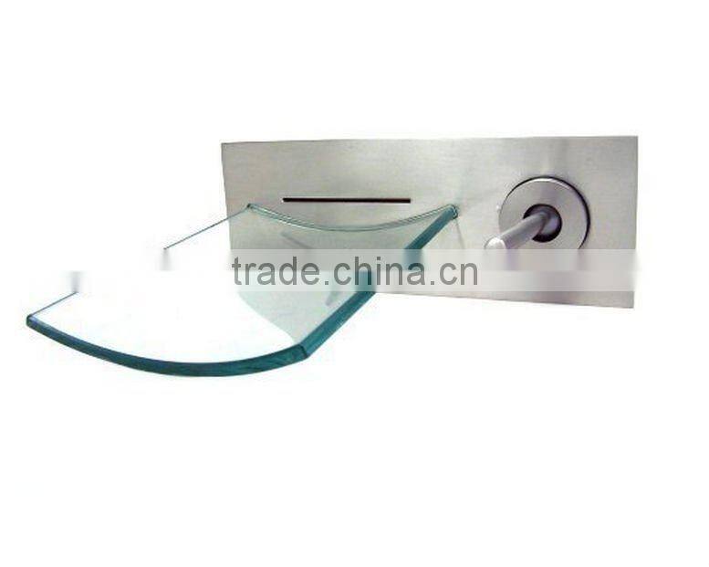 single handle wall-mounted waterfall basin faucet