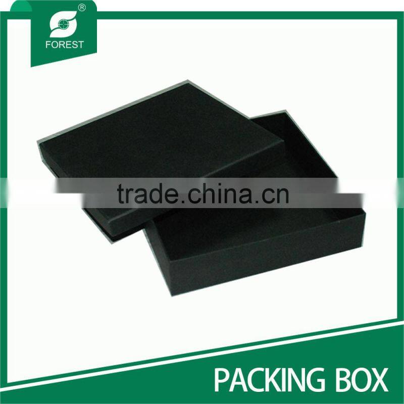 BLACK CARDBOARD PACKING BOX FOR JEWELRY